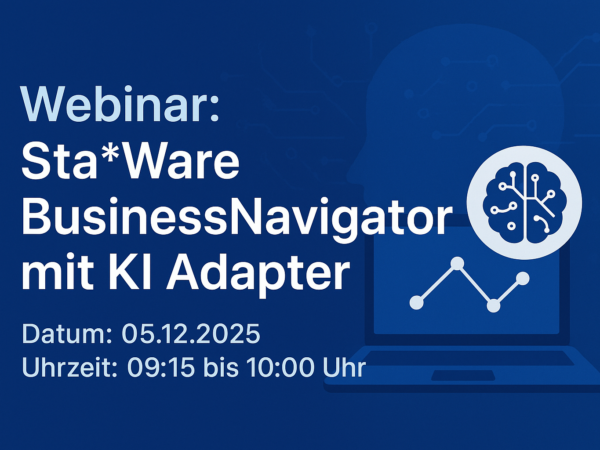 WEBINAR: Sta*Ware BusinessNavigator mit KI-Adapter