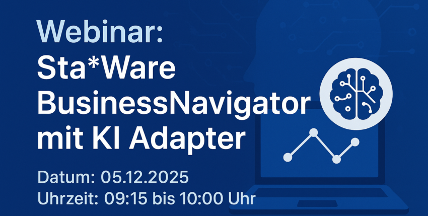 WEBINAR: Sta*Ware BusinessNavigator mit KI-Adapter